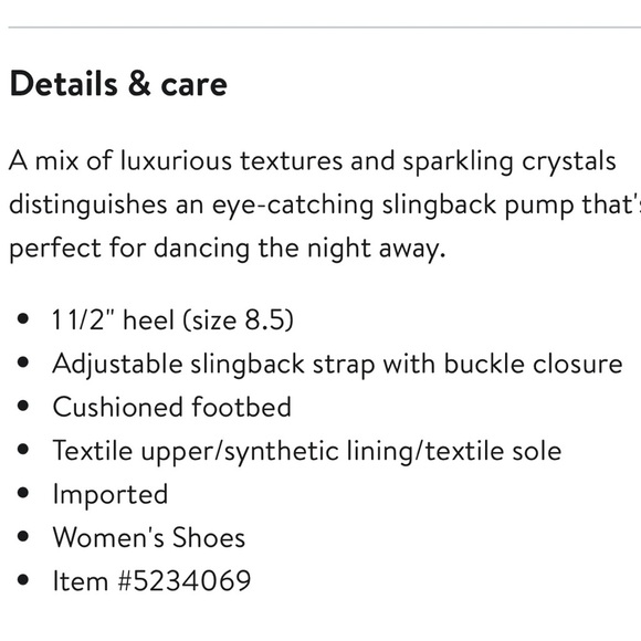 J.Renee 12W Navy Lace Slingback Heels - Picture 12 of 13